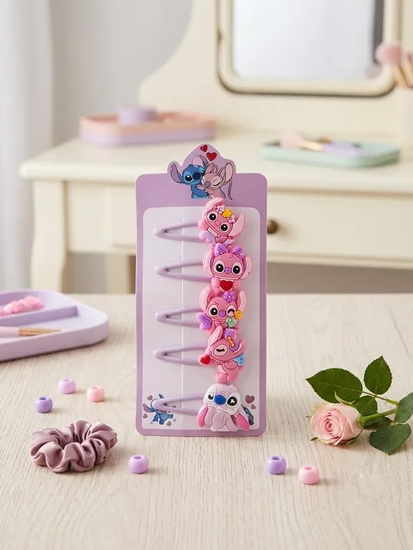 Pack de pinces à cheveux pour filles stitch- dodo.ma