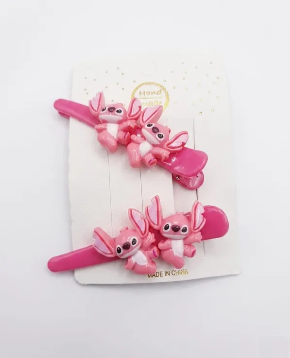 pack deux pinces cheveux filles stitch - dodo.ma