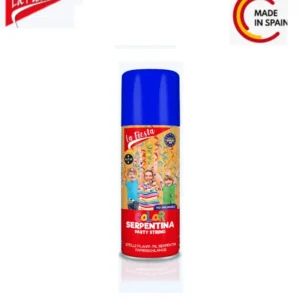 Serpentin Bleu Fiesta – Accessoire de Fête Coloré-Made in Spain