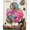 Pack de neuf ballons Masha de decoration anniversaire
