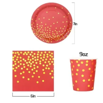 Pack assiette goblet et serviette pour anniversaire -dodo.ma