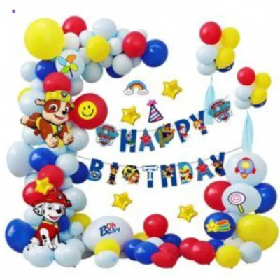 Pack de decoration anniversaire Paw Patrol -dodo.ma