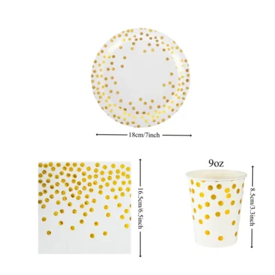 Pack assiette goblet et serviette pour anniversaire -dodo.ma