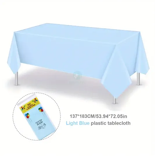 nappe anniversaire en plastique jetable 137cm x 183 - dodo.ma