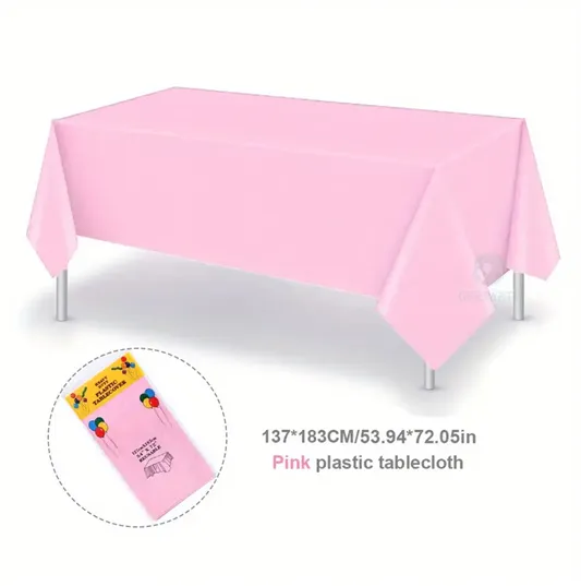 nappe anniversaire en plastique jetable 137cm x 183 - dodo.ma