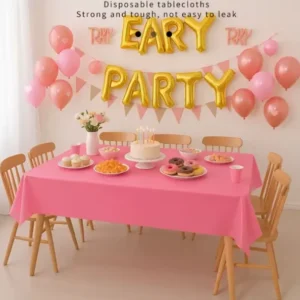 Nappe en plastique pour fête d'anniversaire - Couleur au choix