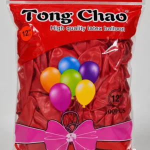 Pack de 100 ballons rouge de décoration de fête 30cm