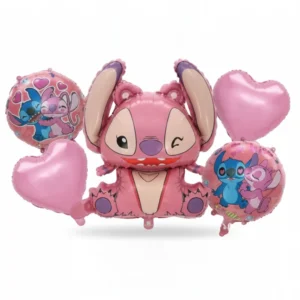 Pack de cinq ballons STITCH