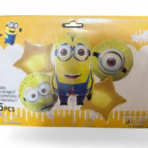 Pack de neuf ballons Minion de decoration anniversaire
