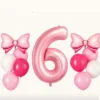 Pack de ballons chiffre 6 rose-dodo.ma