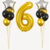 Pack de ballons chiffre 6 rose-dodo.ma