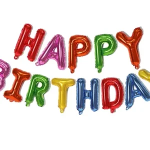 Ballon Happy Birthday Multicouleurs Pour décoration d'Anniversaire