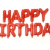 Ballon Happy Birthday rouge Pour décoration d'Anniversaire