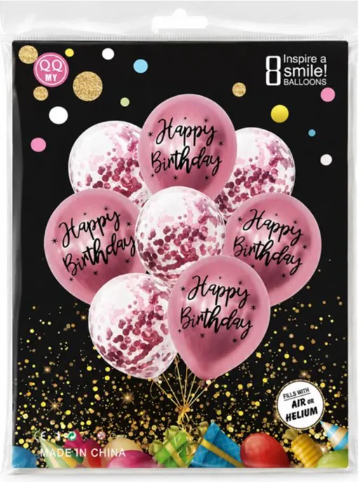 Pack de neuf ballons de décoration de fête -dodo.ma