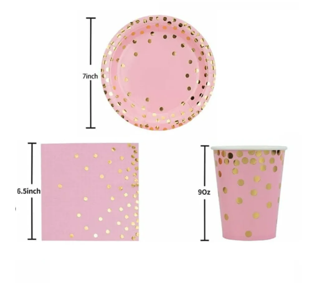 Pack assiette goblet et serviette pour anniversaire -dodo.ma