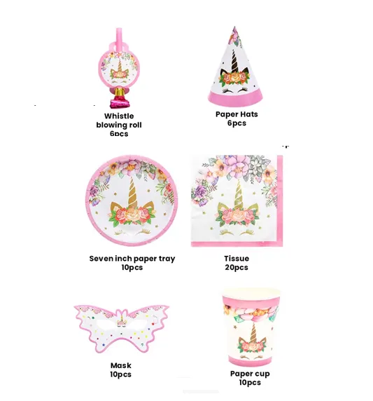 Pack anniversaire unicorne -dodo.ma