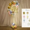 Pack lumineux de ballons de décoration l'anniversairee avec support