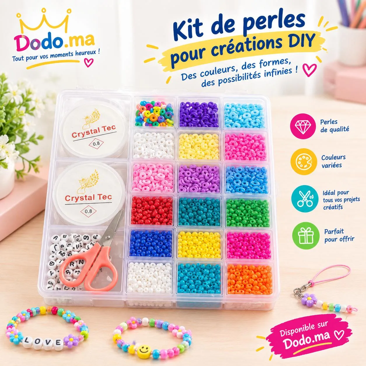 Kit de fabrication de bijoux pour filles - dodo.ma
