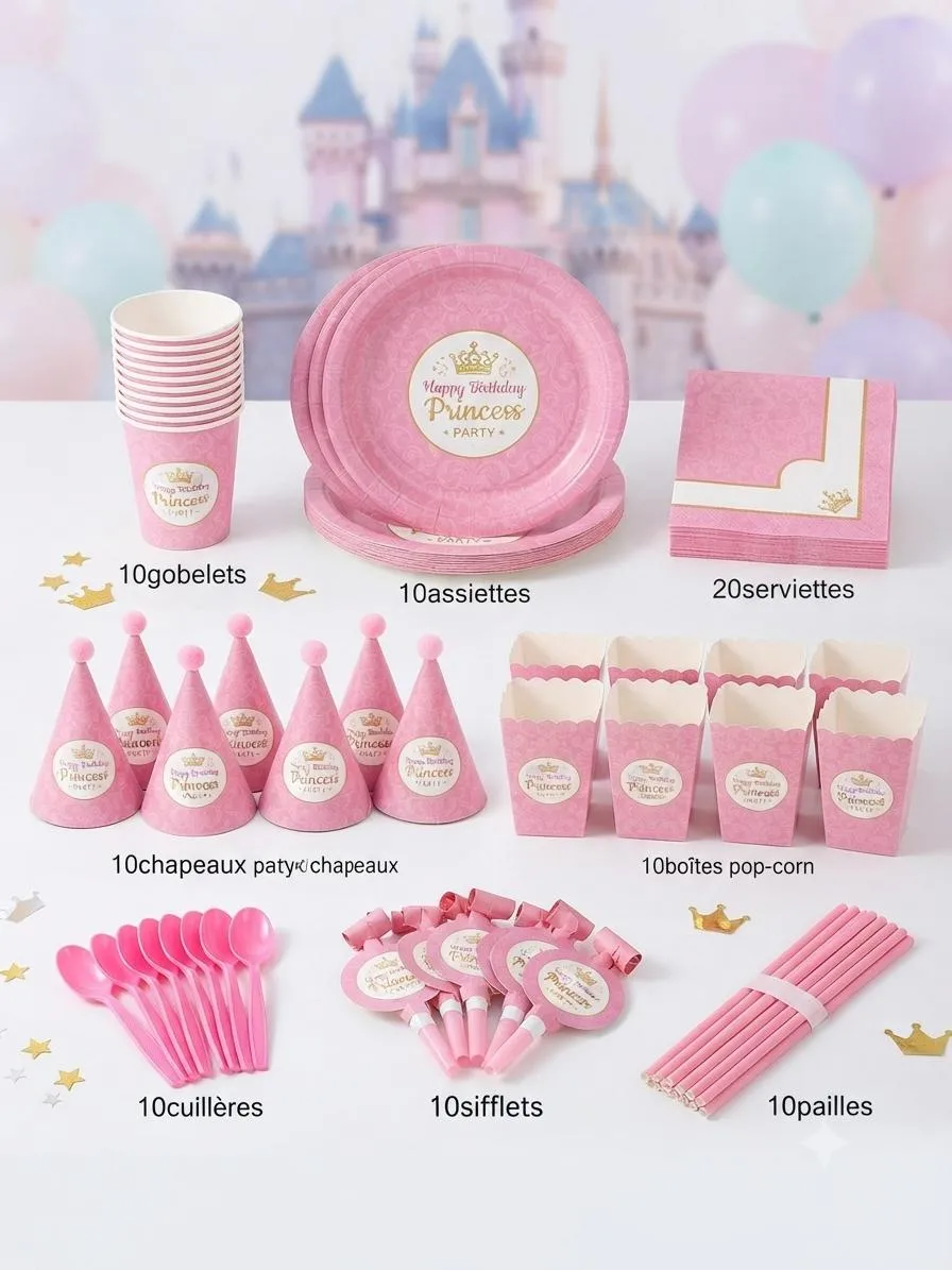 Pack anniversaire princesse- dodo.ma
