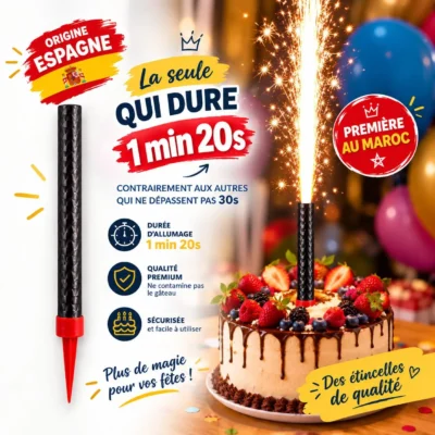 bougie etincelle -dodo.ma