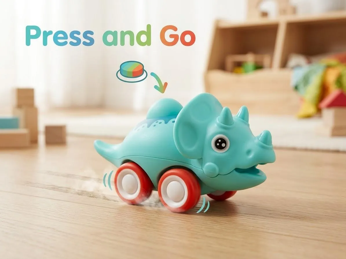 jouet dinosaure Press and Go-dodo.ma