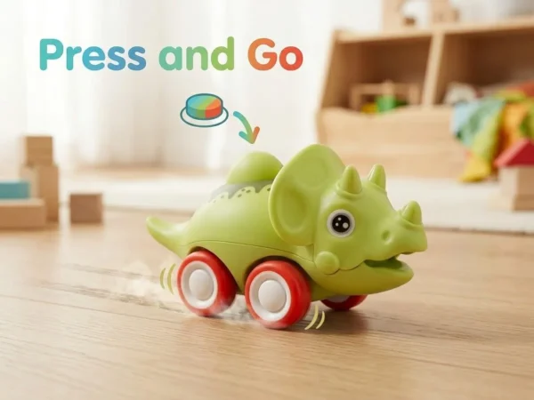 jouet dinosaure Press and Go-dodo.ma