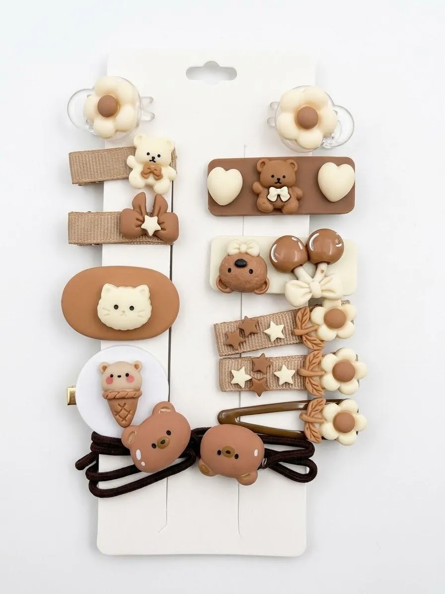 pack barettes pinces cheveux filles - dodo.ma