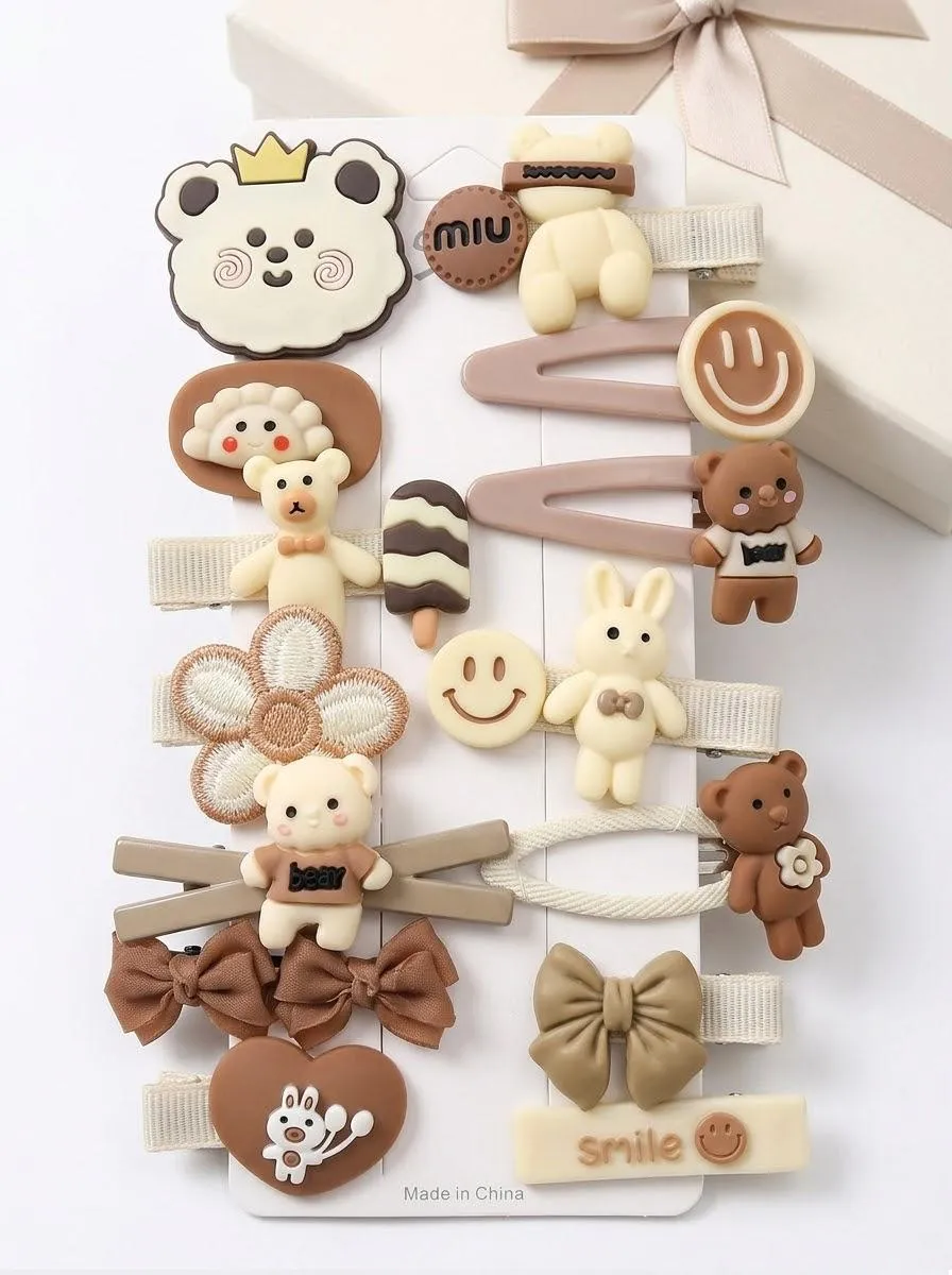 pack barettes pinces cheveux filles - dodo.ma