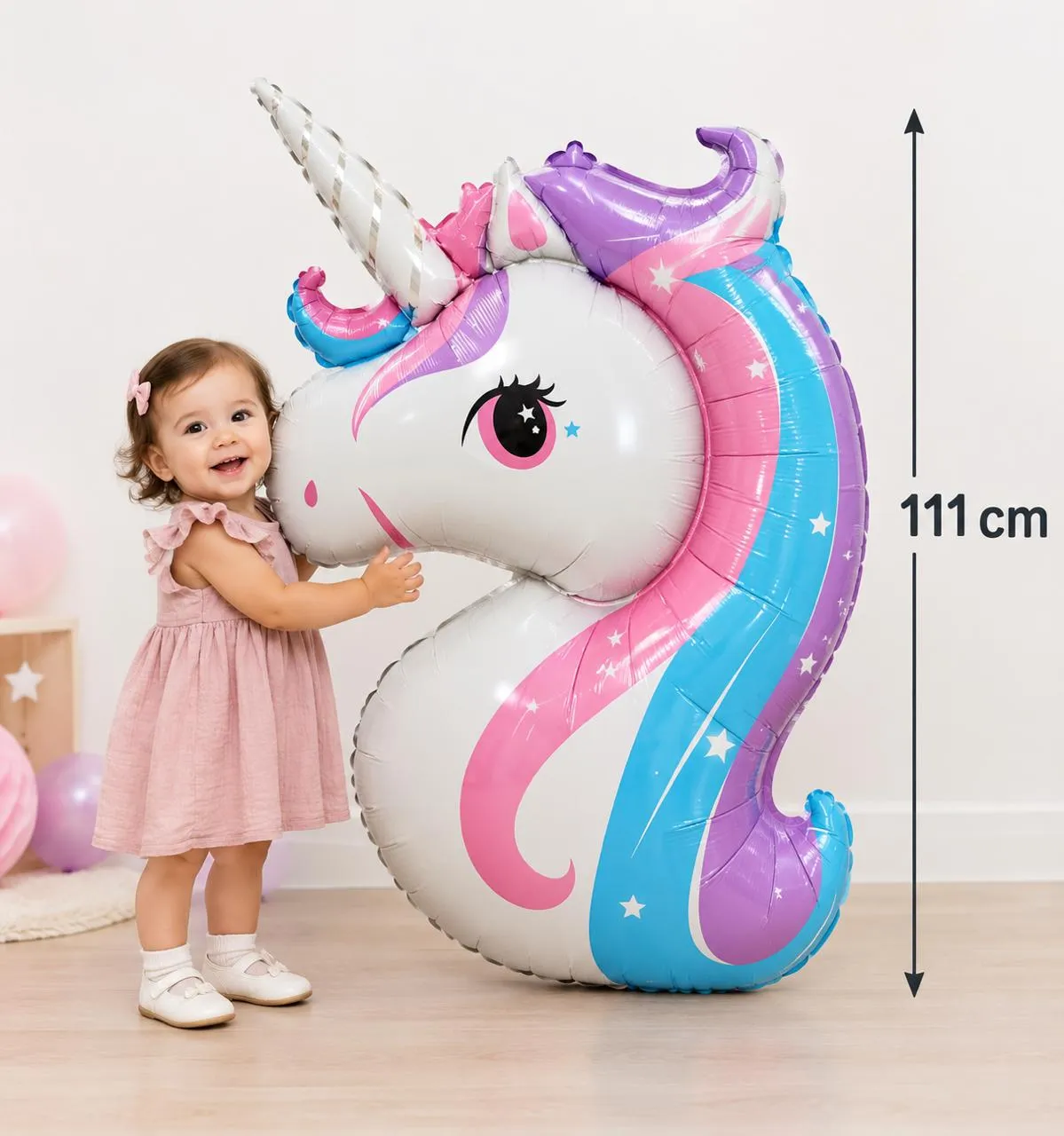balon unicorne geant anniversaire -dodo.ma